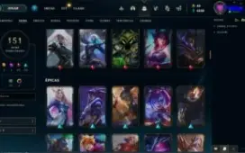 League of Legends Mestre s12 / 112 Champs / 151 Skins