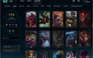 Conta de League Of Legends Gold 1 com borda de DIAMANTE