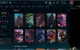 Conta de league of legends com 273 Skins super barato!!!