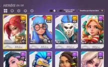 T3 arena 10k troféus 26/28 heróis 31 skins Rank platina