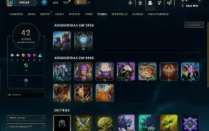 Ouro 4 com 35 Champs e 2 Skins