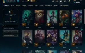 Ouro 4 com 35 Champs e 2 Skins