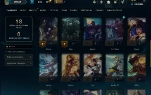 Ouro 4 com 35 Champs e 2 Skins