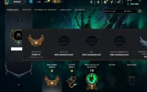 Ouro 4 com 35 Champs e 2 Skins