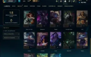Ouro 4 com 35 Champs e 2 Skins
