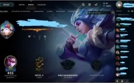 Vendo conta league os legends, +200 skins