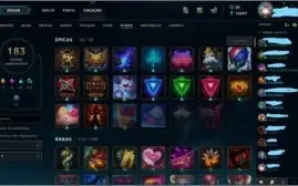 Vendo conta league os legends, +200 skins
