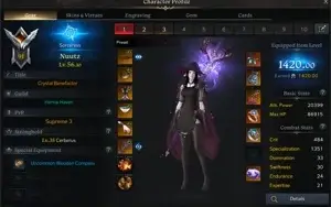 [Vern] Sorceress 1420 + 3 Alts 1370 (Steam 100% dedicada)