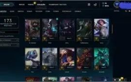CONTA NVL 30,78 CHAMPS E 20 SKINS POR R$138,99