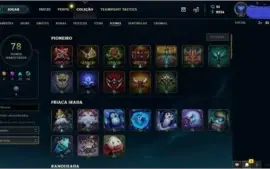 CONTA NVL 30,78 CHAMPS E 20 SKINS POR R$138,99