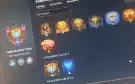LOL conta 147,ex gold season 3,193 skins,icones season 3
