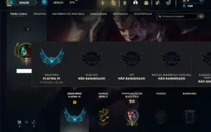 Platina 4 com 30 Champs e 3 Skins
