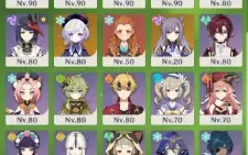 AR 60 - 22 chars T5 e 18 armas T5 - Genshin Impact