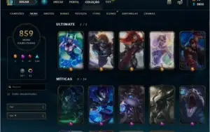 Conta League of Legends 859 Skins