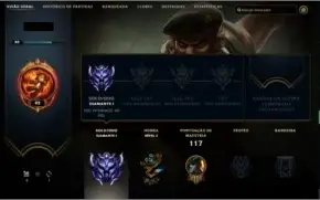 CONTA DIAMANTE I - 40 CHAMPS 18 SKINS - MMR GM (decay)