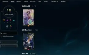 CONTA DIAMANTE I - 40 CHAMPS 18 SKINS - MMR GM (decay)