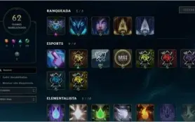 CONTA DIAMANTE I - 40 CHAMPS 18 SKINS - MMR GM (decay)