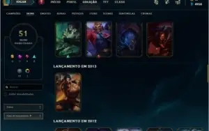 Conta lol top e barata