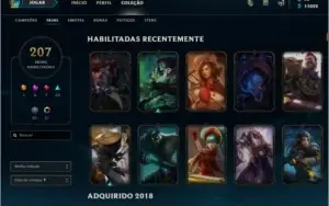 CONTA LOL DIAMANTE 3 BORDA MESTRE 207 SKINS!!
