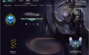 CONTA LOL DIAMANTE 3 BORDA MESTRE 207 SKINS!!