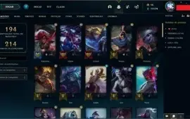 CONTA MAIN KATARINA COM SKINS PRESTÍGIO E ULTIMATE