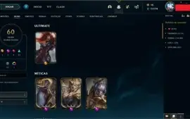 CONTA MAIN KATARINA COM SKINS PRESTÍGIO E ULTIMATE