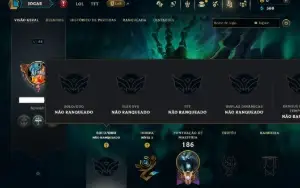 Unranked com 80 Champs e 9 Skins