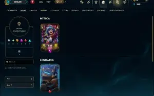 Unranked com 80 Champs e 9 Skins