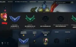 Conta Lol Diamante 4 Ganhando 26 Pontos+