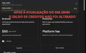 Conta Lovable com 9000 Créditos - Conta Unica
