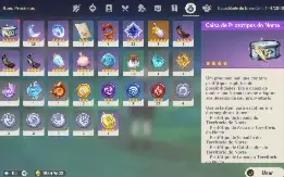 Mualani C1 + Bis, Kinich + Bis, Raiden + Bis, Kazuha + Bis -