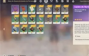 Conta Genshin Rank 16 Jean+Diona+Xingqiu
