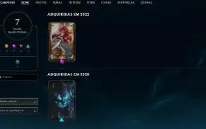 Conta com skin prestígio e borda rara exclusiva da Lux