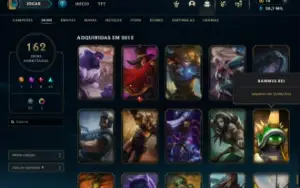 Conta Beta Lol Challenger S4/S5- Skins Raras