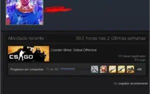 Conta CSGO LVL 20 GAMERSCLUB