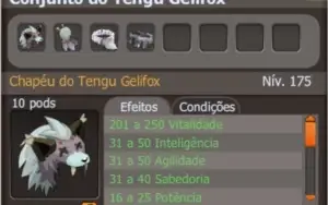 Conjuto Tengu Galifox SPIRITIA