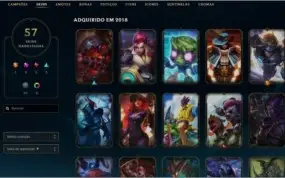 Vendo ACC de lol GOLD 5 MUITAS SKINS