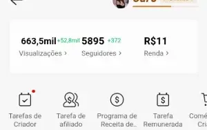 Conta Kwai 6k seguidores monetizando