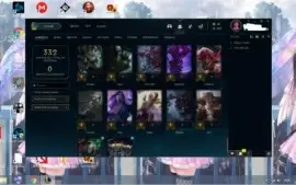 CONTA OURO 3 82 CHAMPS 23 SKINS 11 EMOTES