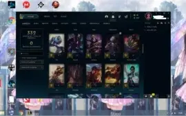CONTA OURO 3 82 CHAMPS 23 SKINS 11 EMOTES
