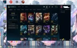 CONTA OURO 3 82 CHAMPS 23 SKINS 11 EMOTES
