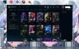 CONTA OURO 3 82 CHAMPS 23 SKINS 11 EMOTES