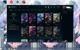 CONTA OURO 3 82 CHAMPS 23 SKINS 11 EMOTES