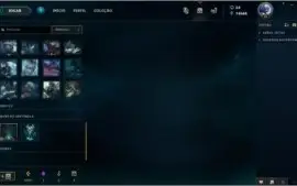 Conta de LOL: Borda Gold | Muitos espólios | Skins Vitoriosa