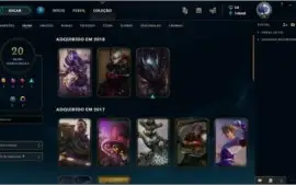 Conta de LOL: Borda Gold | Muitos espólios | Skins Vitoriosa