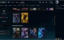 Conta de LOL: Borda Gold | Muitos espólios | Skins Vitoriosa