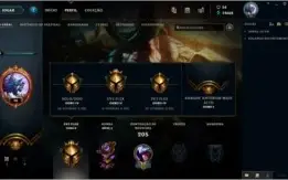 Conta de LOL: Borda Gold | Muitos espólios | Skins Vitoriosa