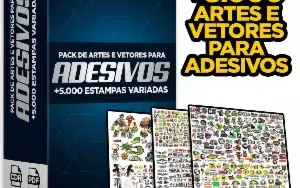 Pack Digital de Artes e Vetores para Adesivos (Corel e PDF)