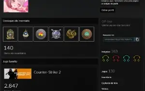 Conta da Steam nivel 111 com CSGO / CS2 e 130 jogos