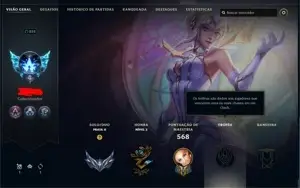 Conta 260 skins, todos champs, 40k de essencia. Prata 2